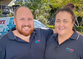 Cory and Karlee from Poolwerx Victoria Park - Pool Cleaning, Pumps & Supplies