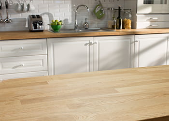 Timber kitchen counter