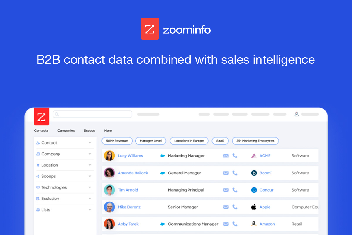 Zoominfo tools for freelancers, entrepreneurs and marketing teams