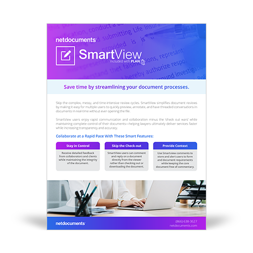 Save time by Streamlining Document Reviews NetDocuments