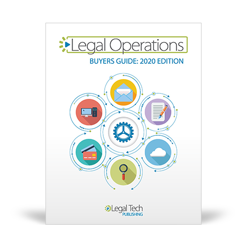 Graphic of the pdf named Legal Ops Buyers Guide 2020