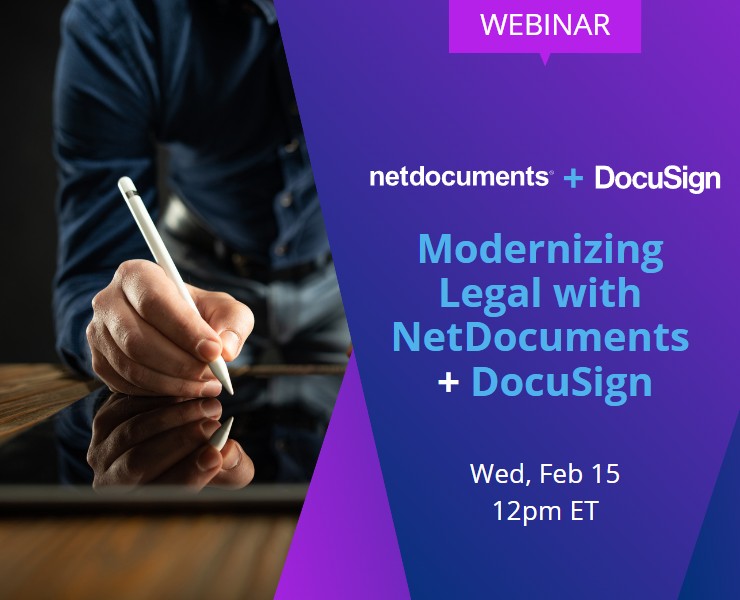 Join Us At Our Next Event! NetDocuments