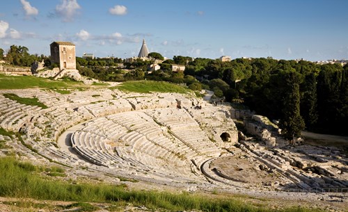 Greek Amphitheater At Syracuse