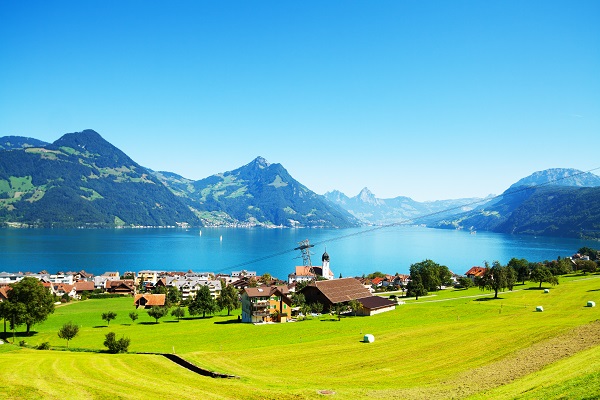 Beckenried lake Lucerne