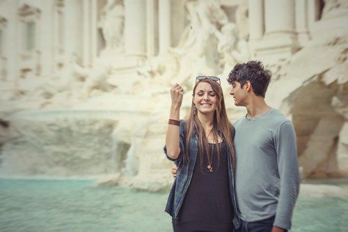 Trevi Fountain Coin Toss