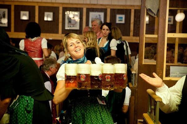 Women Carrying Beer Oktoberfest