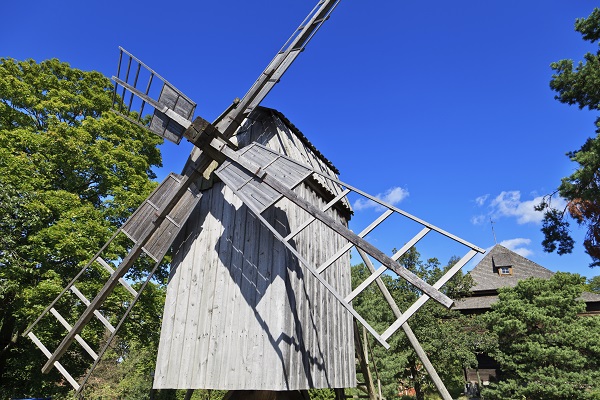 Windmill In Skansen Stockholm