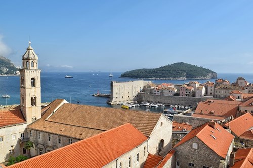 View of Lokrum from Dubrovnik Walls