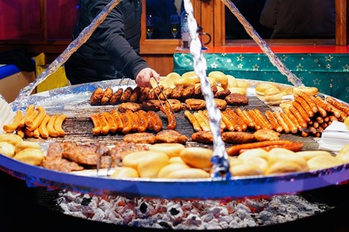 Sausages Christmas Market