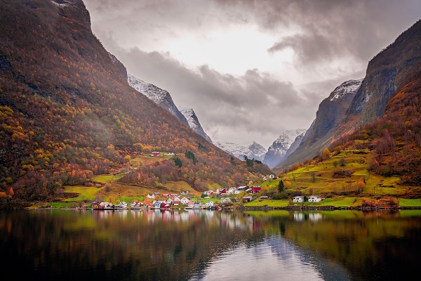 Norwegian Fjords In Autumn