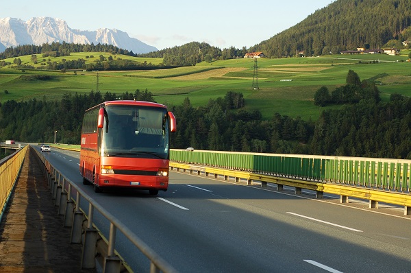 Bus Through The Alps