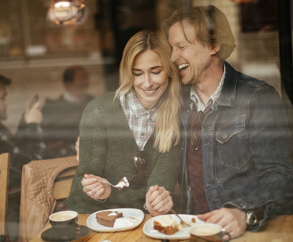 Couple In A cafe