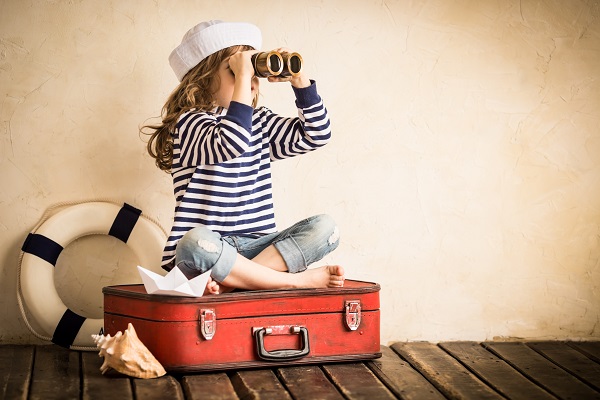 Child Getting Ready For A Cruise