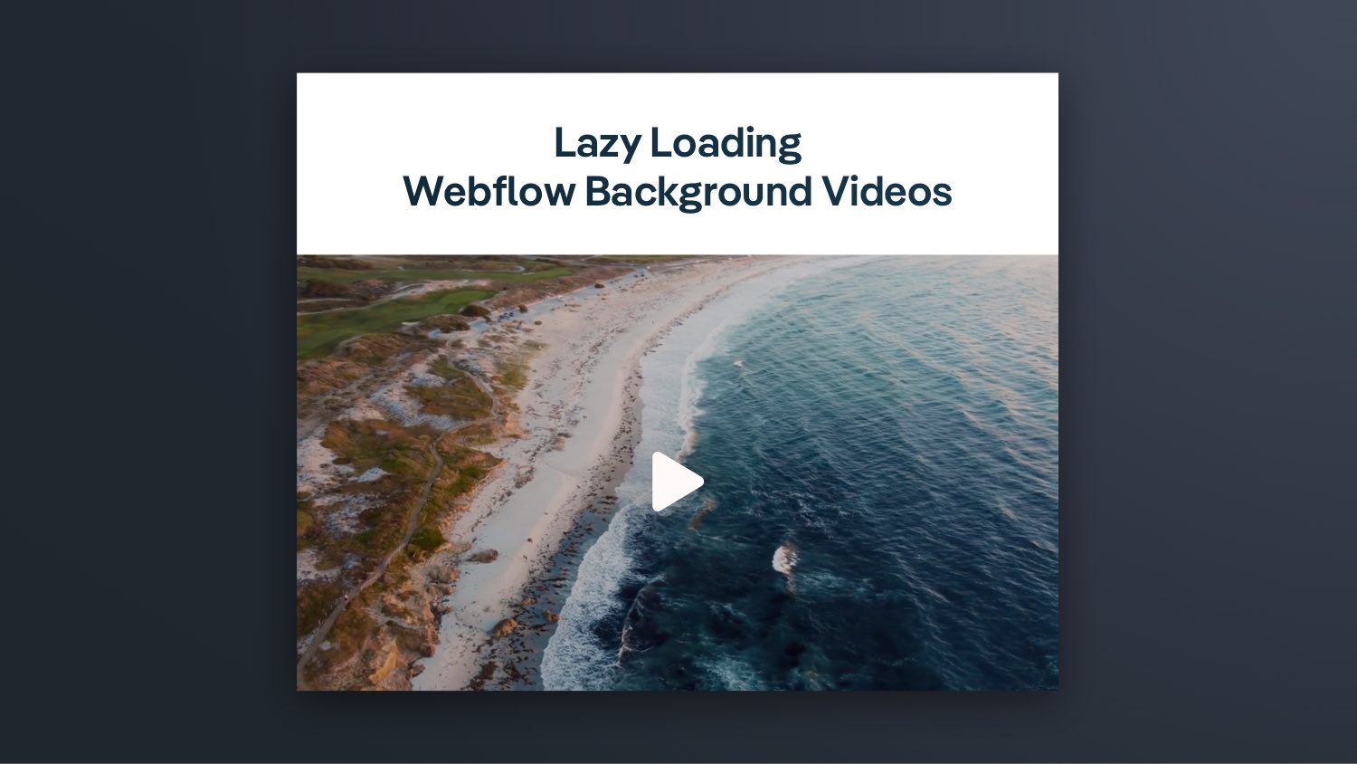 Lazy Loading Background Videos in flow flow Tricks