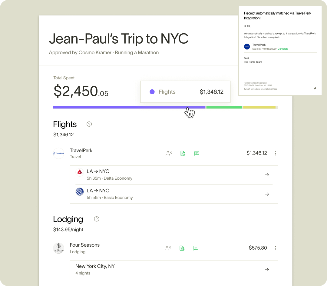 Automate expense reports with receipt integration