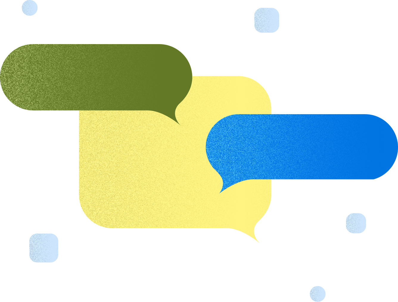 Message bubbles