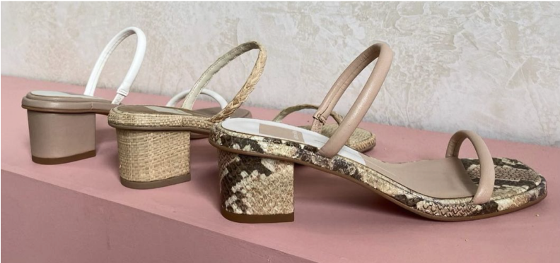 Three high heel shoes