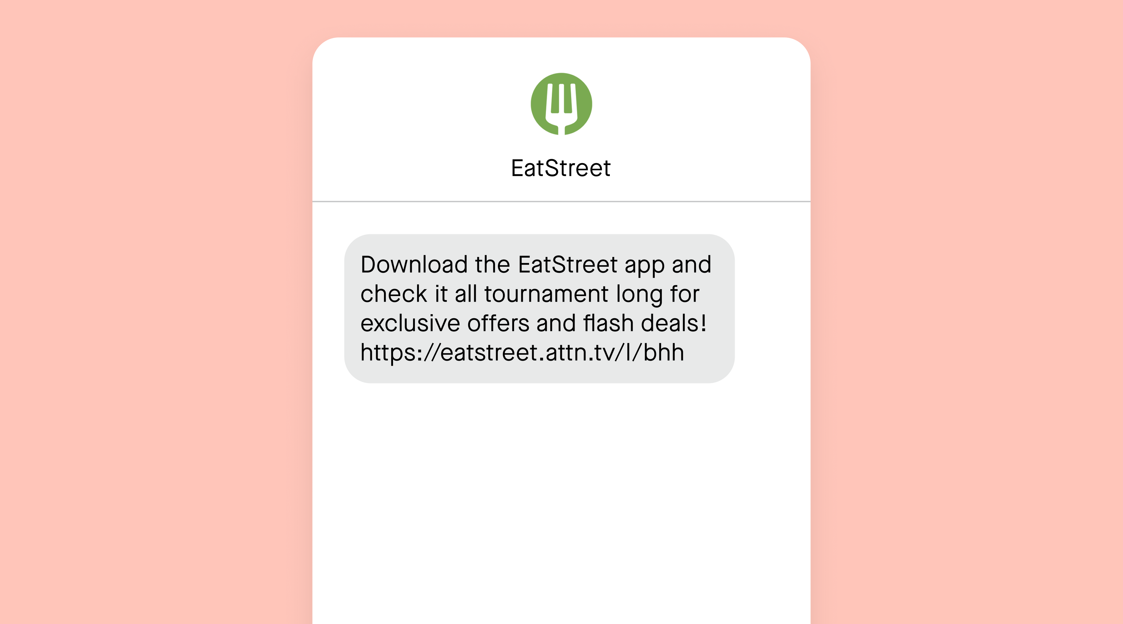 EatStreet app download text