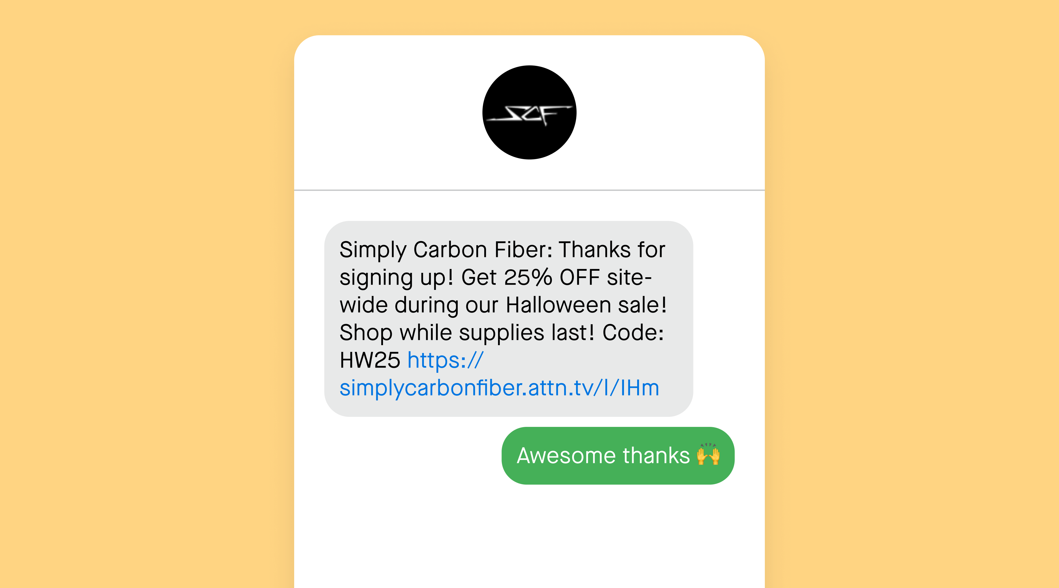 welcome text example