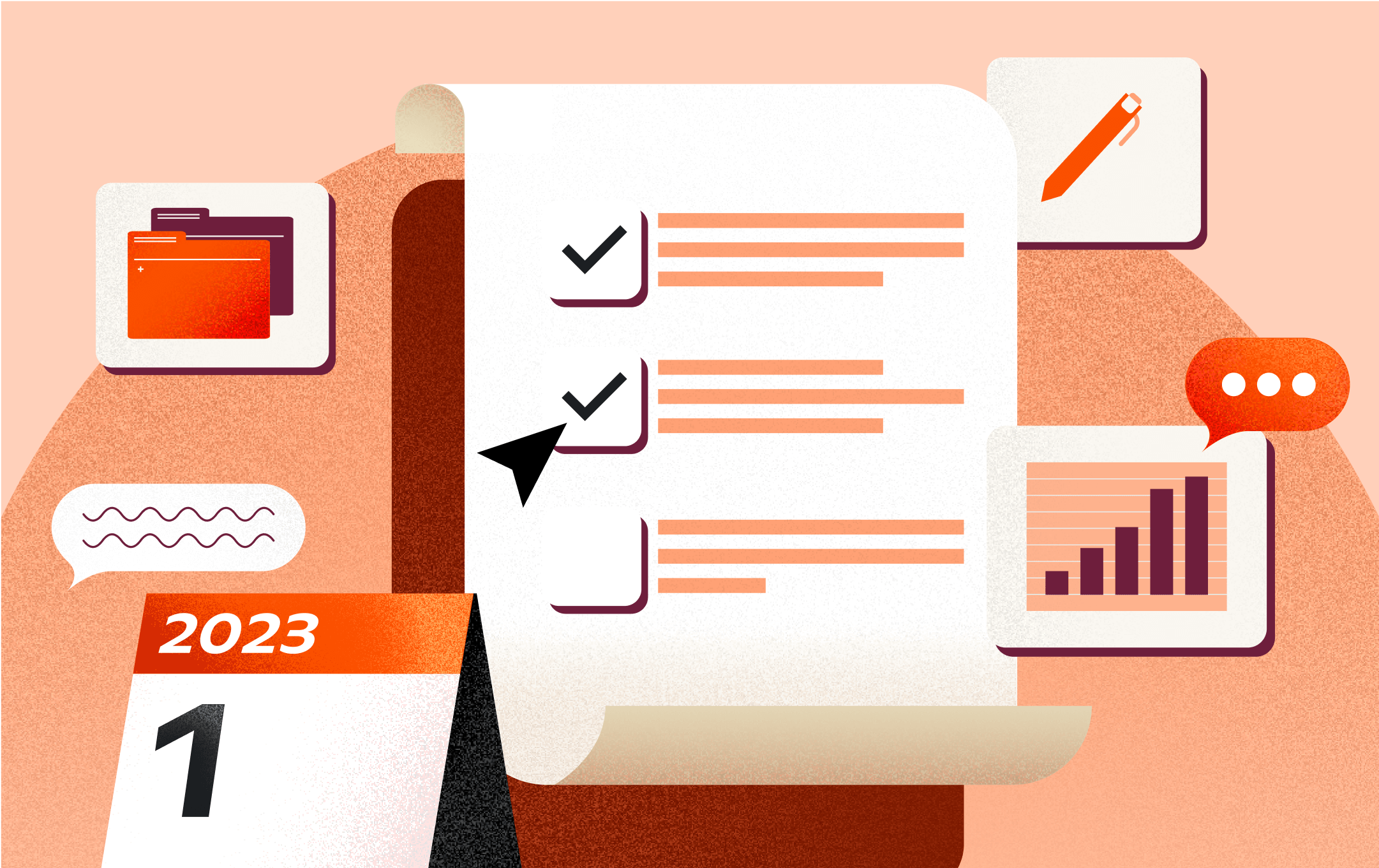 An illustration of SMS marketing planning templates to help you get the most out of your program. 