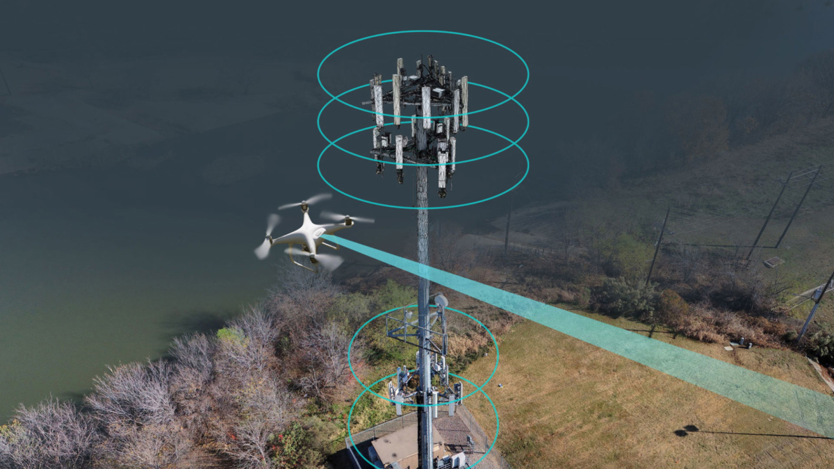 How drones are being used for cell towers inspections