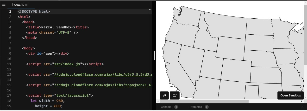 D3 topojson geodata visualization