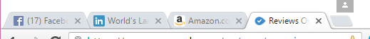 Favicons Shown in Tabbed Interface of Chrome