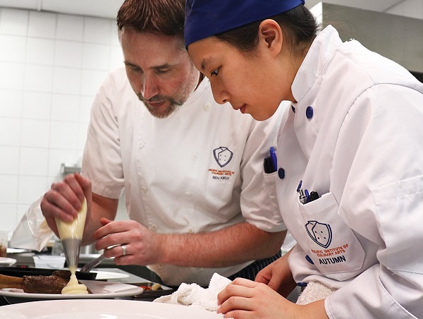 A low student-to-chef ratio ensures that each student receives personal attention and feedback