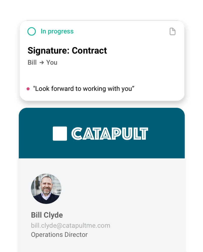 send contract to bill to sign