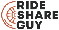Ride share guy logo