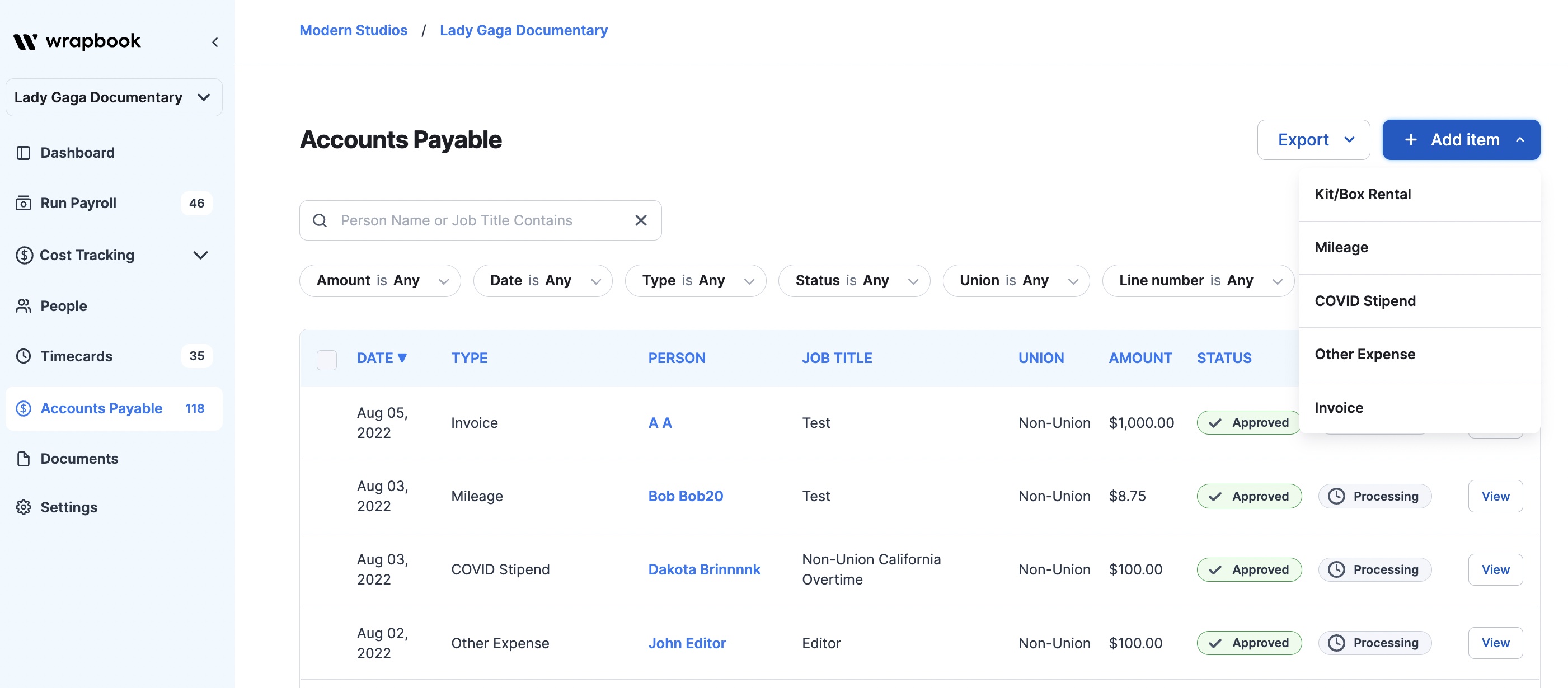 Accounts Payable | Wrapbook