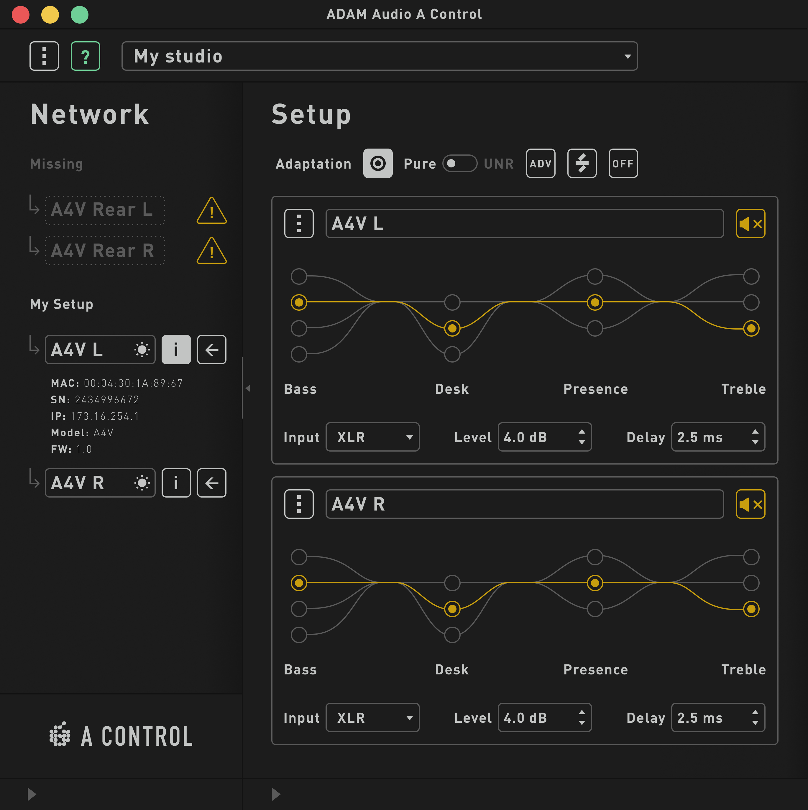 RD news Adam Audio A Control Update & Immersive Audio