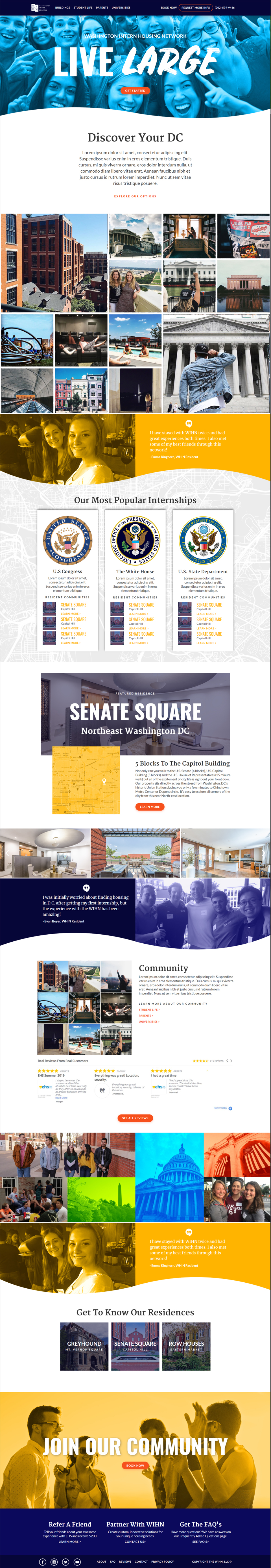 WHIN website showcase