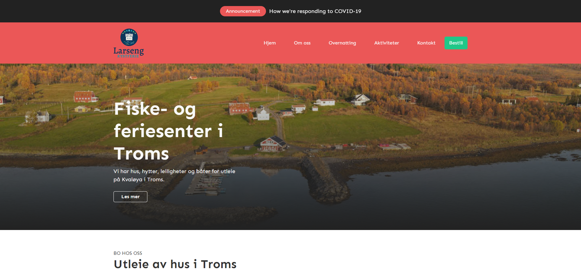 Fiske Og Feriesenter I Troms Larseng Kystferie