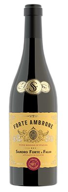 Forte Ambrone wine brand wine bottle front view