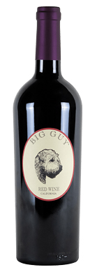 Big Guy Red Wine bottle from the front with label and capsule