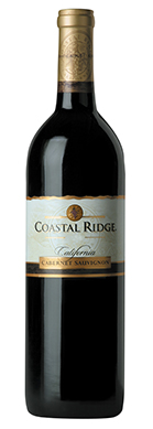 Coastal Ridge California Cabernet Sauvignon bottle front view with wine label