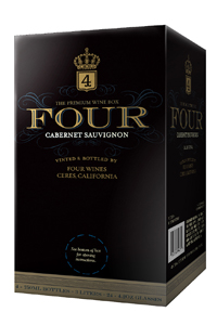 Four Wines Cabernet Sauvignon wine box front view