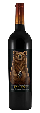 Haraszthy Family Cellars Bearitage Old Vine Zinfnadel bottle front view with label