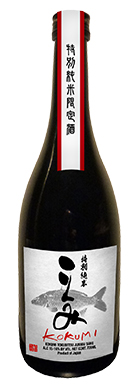 Kokumi brand Sake bottle front view with label