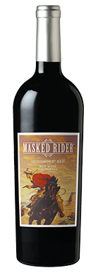 Masked Rider Gunsmoke Red wine bottle front view with label