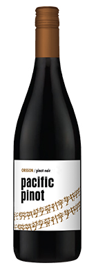 Pacific Pinot brand Pinot Noir label and bottle front view