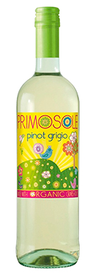 Primosole brand wine bottle front view Pinot Gris varietal