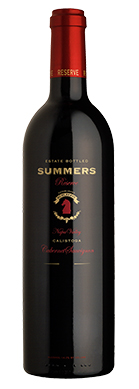 Summers Estate Reserve Cabernet Sauvignon wine bottle front view