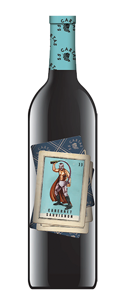 Front view of 55 Cartas wine bottle Cabernet Sauvignon