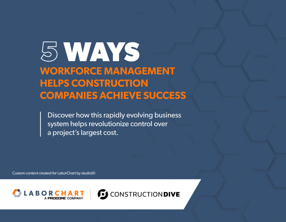 Software vs. Shortage white paper cover by LaborChart and with contributions from Procore, Arcoro and Foundation software.