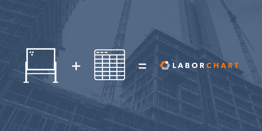 a whiteboard plus a spreadsheet equals LaborChart
