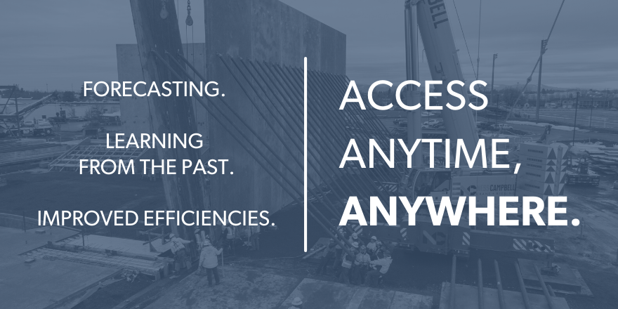 Forecasting. Learning from the past. Improved efficiencies. Access anytime, anywhere.