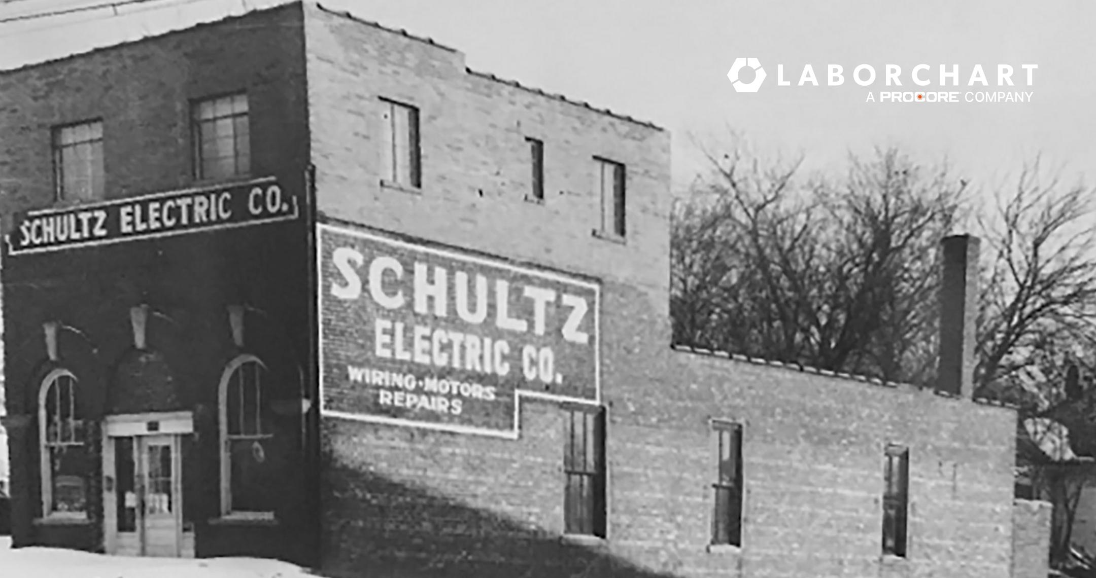 Schultz Electric contractor first ever building.