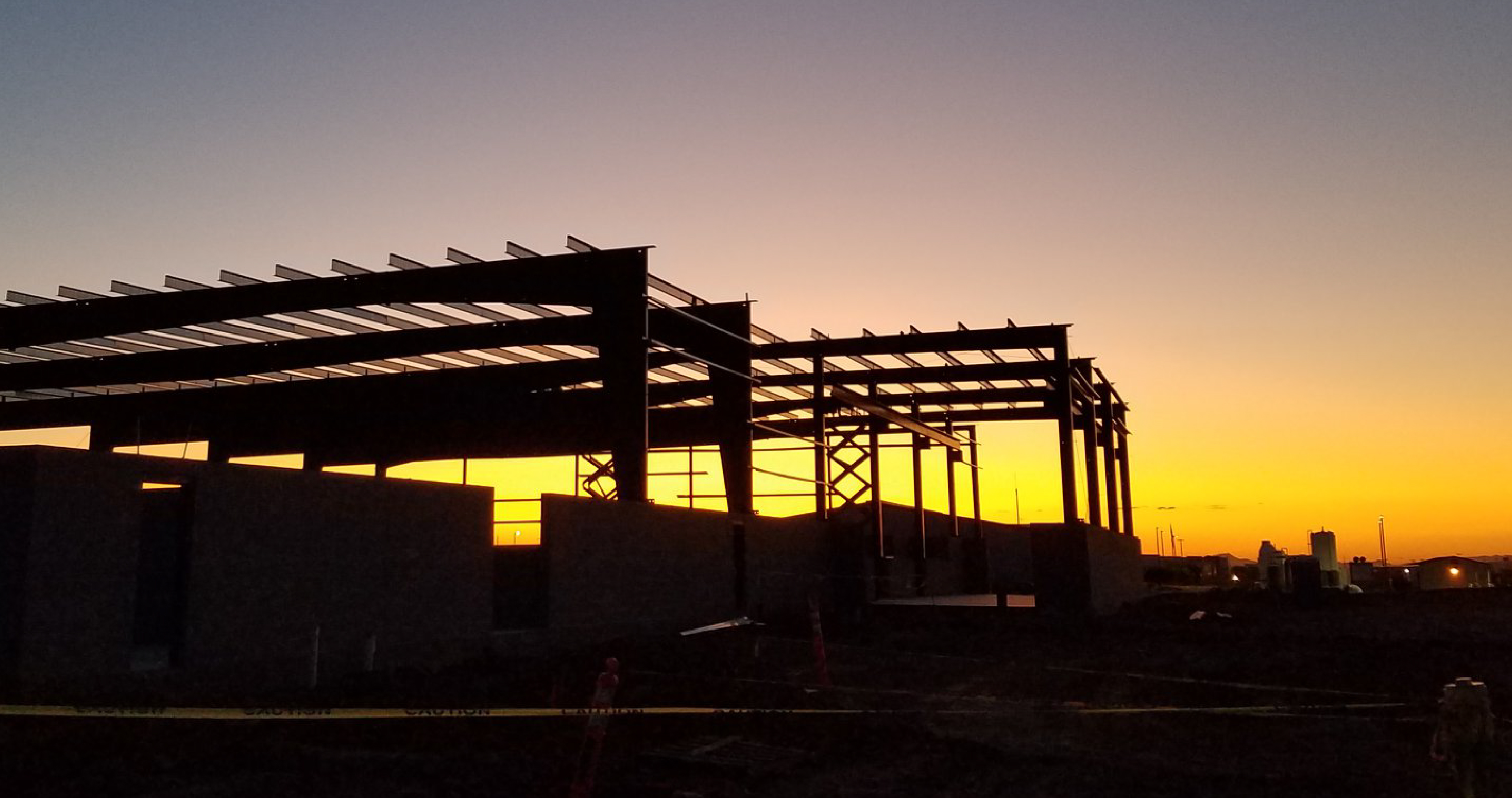 An RDS Electric project at sunrise.